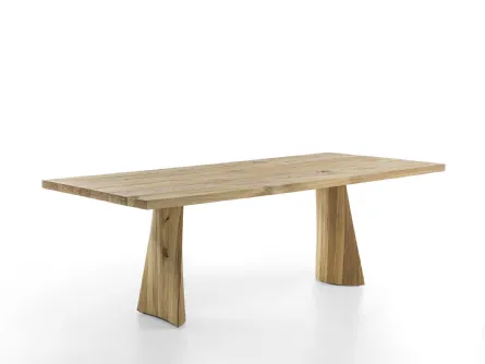 Tavolo Solid Swing outdoor in legno massello di cedro di Riva1920