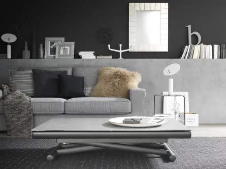 Tavolo Trasformabile Etoile con top in ceramica di Altacom