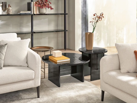 Tavolino di design in vetro Gliss di Fiam