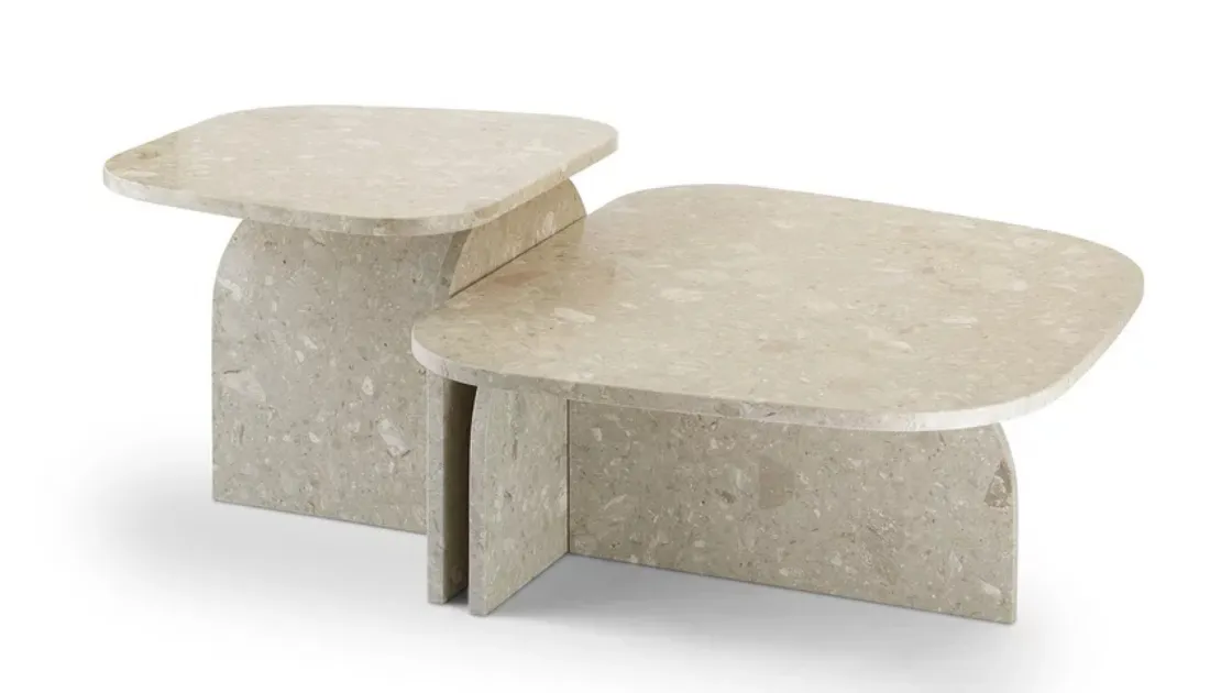 Tavolino in eco stone (marmo e resina) Philia di Saba