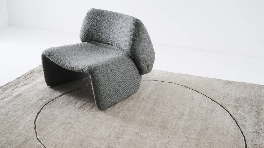 Tappeto Ritagli Vintage Platinum di Amini