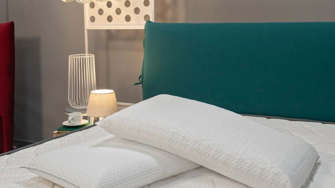 Guanciale Turchese in memory ergonomico traspirante di Dorelan