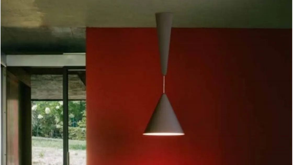Lampada moderna e regolabile in alluminio Diabolo di Flos