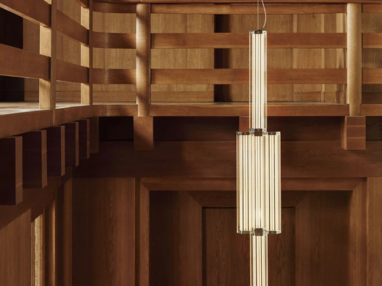 Lampada in vetro SuperWire Suspension di Flos