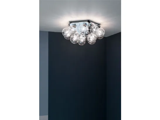 Lampada da parete a luce diretta e riflessa in metallo di Flos