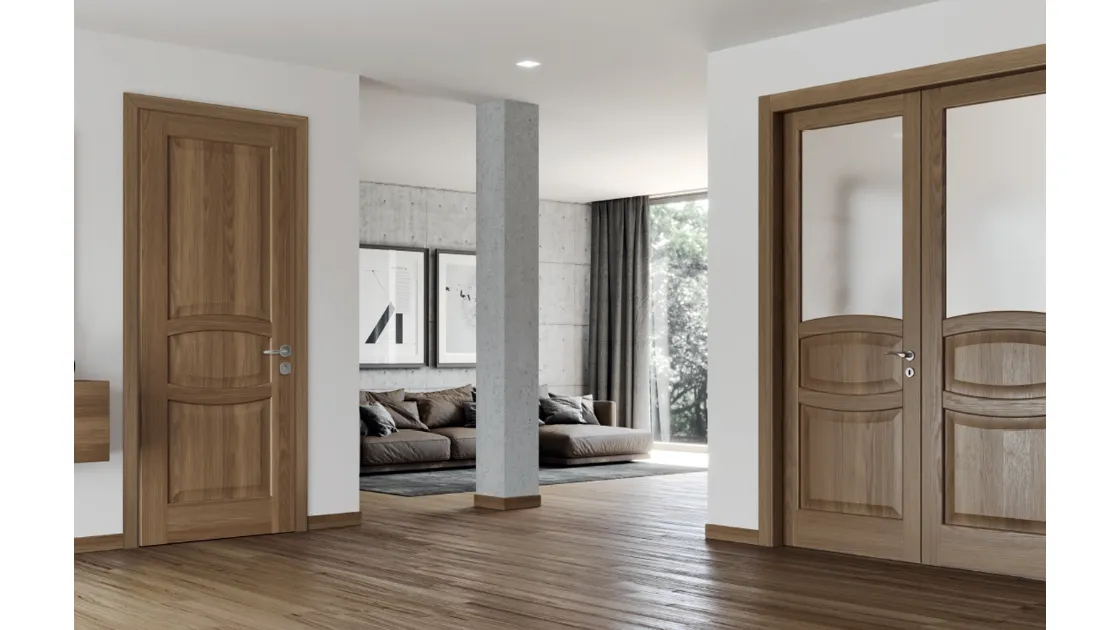Porta blindata Milos in Rovere Cuoio di Bertolotto
