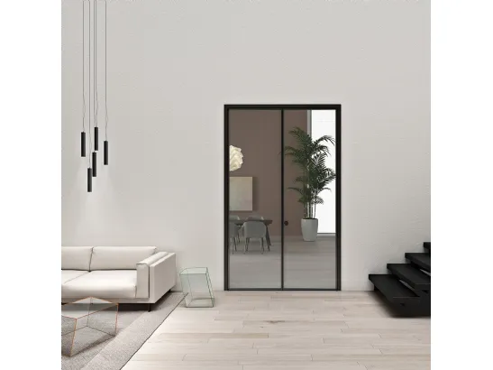 Porta per interni Aladin Double Swing Frame di Glas Italia