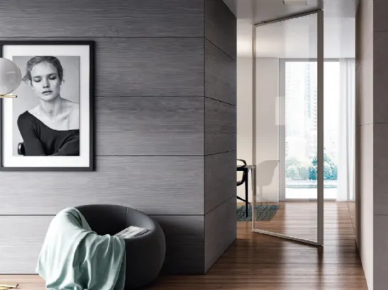 Porta per interni Sistemi Design VELA Unik a bilico di Bertolotto