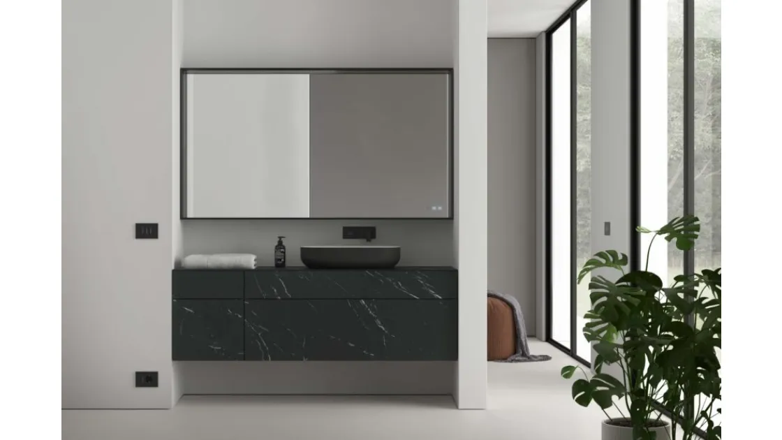 Mobile da Bagno sospeso in gres Dogma 02 di Ideagroup