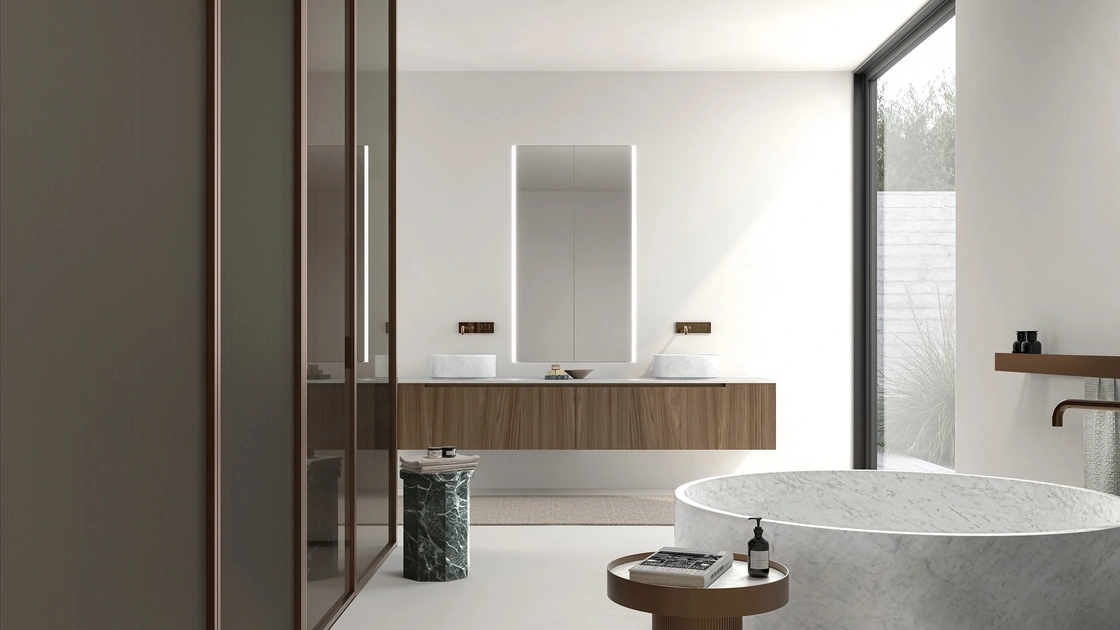 Mobile da Bagno Modern Noce Mogano di Casabath