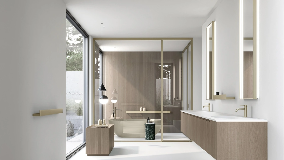 Mobile da Bagno sospeso Modern Rovere Nordic di Casabath
