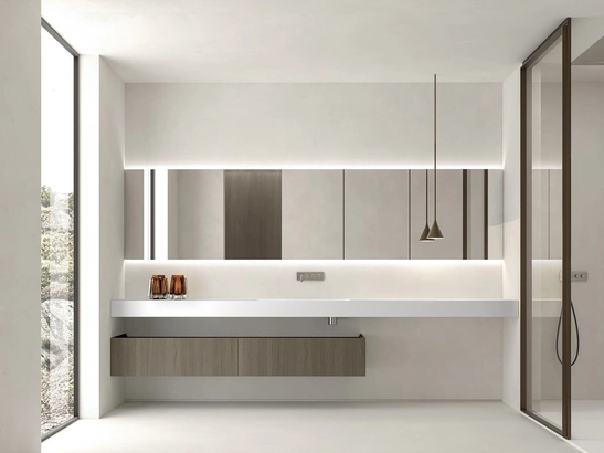 Mobile da Bagno sospeso Modern Rovere Sand di Casabath