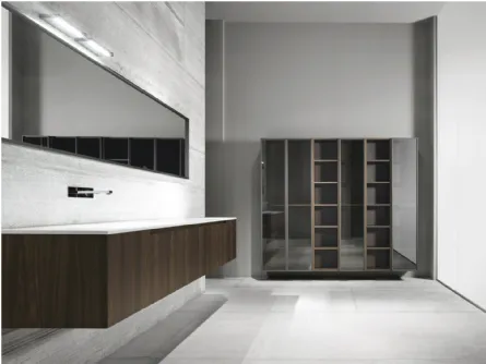 Mobile da Bagno sospeso Modern in Rovere Thermo di Casabath