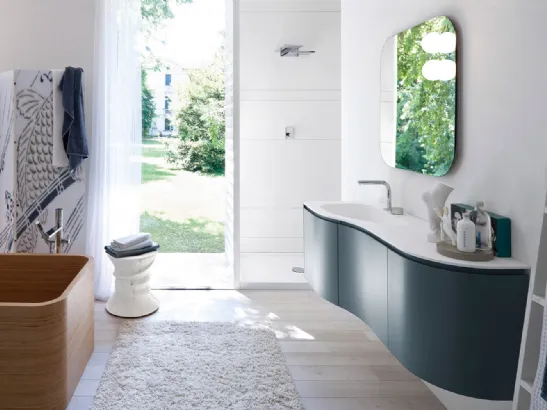 Mobile da Bagno sospeso in laccato opaco MSP 10 di Ideagroup
