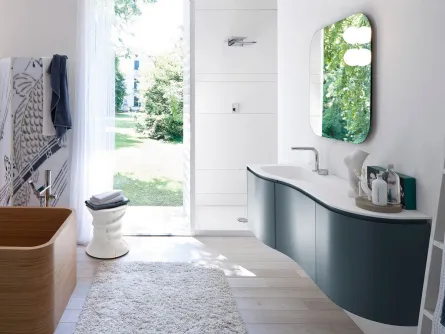 Mobile da Bagno sospeso in laccato opaco MSP 10 di Ideagroup