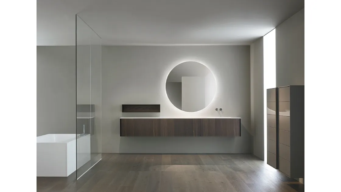 Mobile da Bagno sospeso S40 in Rovere Thermo di Casabath