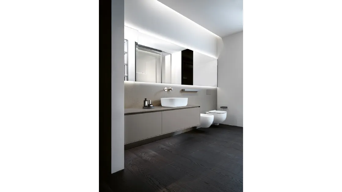 Mobile da Bagno sospeso XL 02 in laccato opaco di Casabath