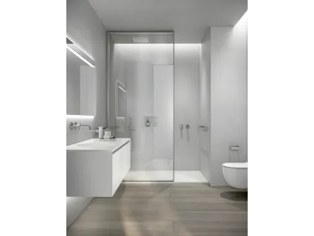 Mobile da Bagno XL in laccato opaco Bianco Artex di Casabath