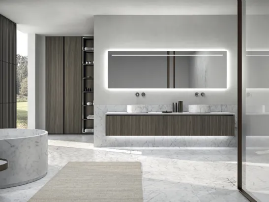 Mobile da Bagno sospeso XL in Noce Canaletto di Casabath