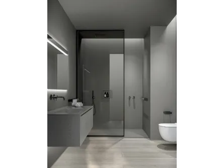 Mobile da Bagno sospeso XL Rovere Color verniciato Vulcano di Casabath