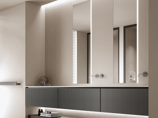 Mobile da Bagno sospeso Zero 15 Bronzo Metal di Casabath