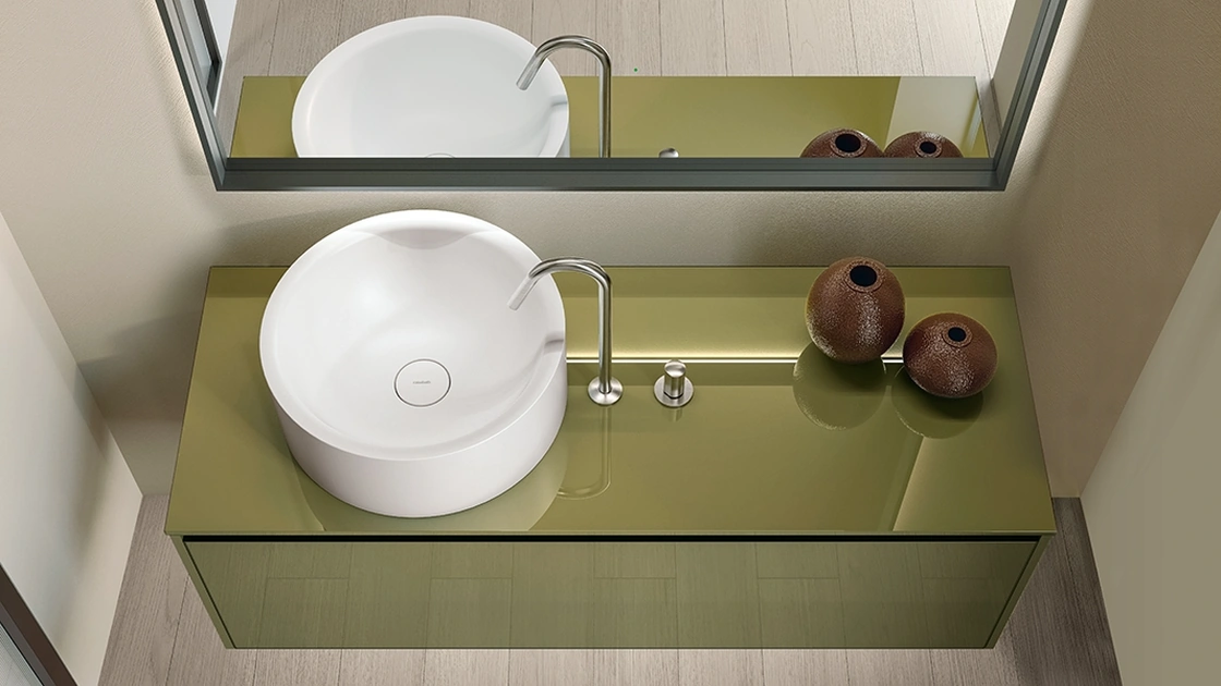 Mobile da Bagno sospeso Zero 15 Oliva di Casabath