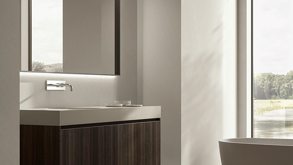 Mobile da Bagno sospeso Zero 15 Rovere Thermo di Casabath