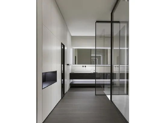 Mobile da Bagno sospeso Zero15 Rovere finitura Smoke di Casabath