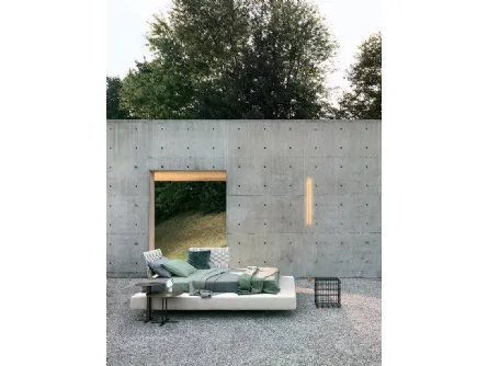 Letto con testiera intrecciata Limes Large di Saba