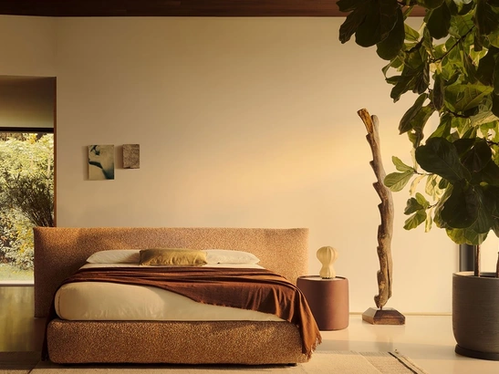 Letto con contenitore Milo di Bolzan Letti