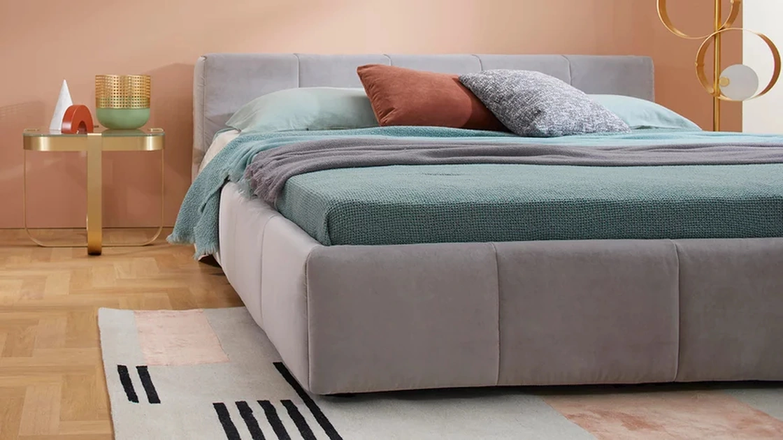 Letto imbottito Pixel Box di Saba