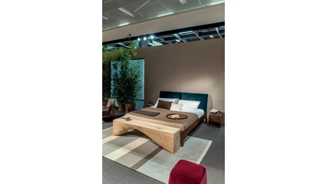 Letto Sleepy con testata imbottita di Riva1920
