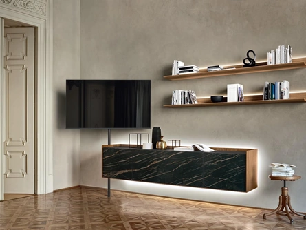 Mobile Porta Tv Cabaret in Ceramica di Sangiacomo