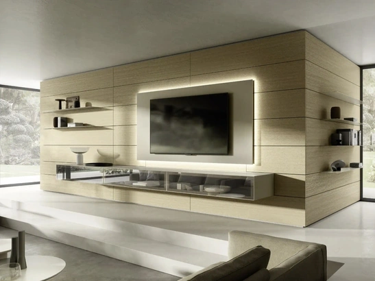 Parete Attrezzata Domino Boiserie 08 di Sangiacomo