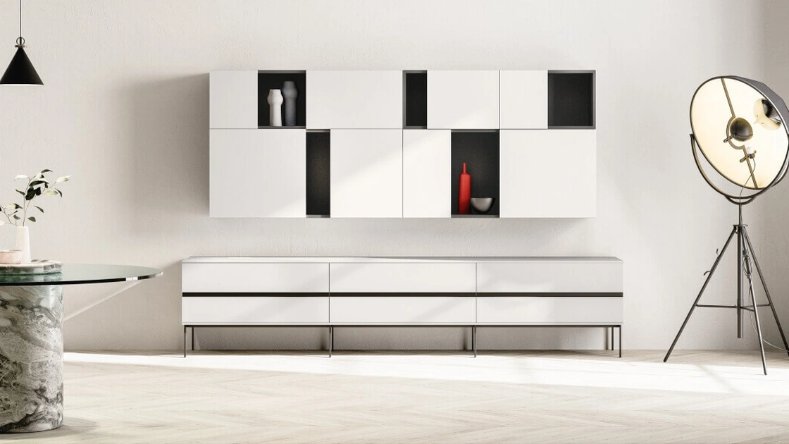 Parete Attrezzata SpaceMakers day Grip di Zalf