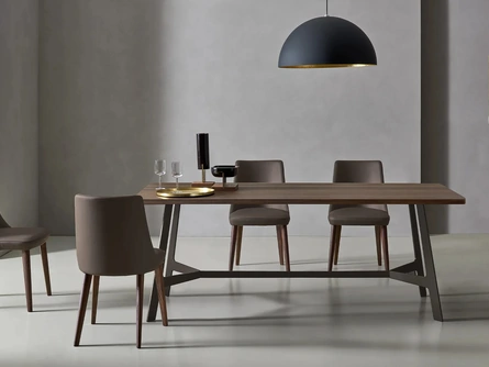 Sedia Eva in tessuto imbottito di Sangiacomo