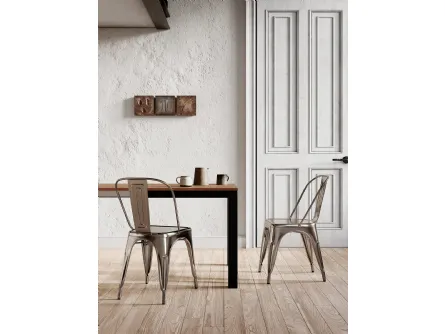 Sedia Seven in metallo verniciato di Arredo3