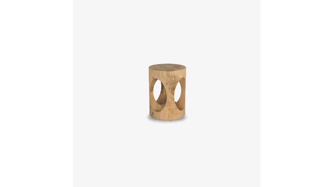 Sgabello Ziba in legno massello di cedro profumato di Riva1920