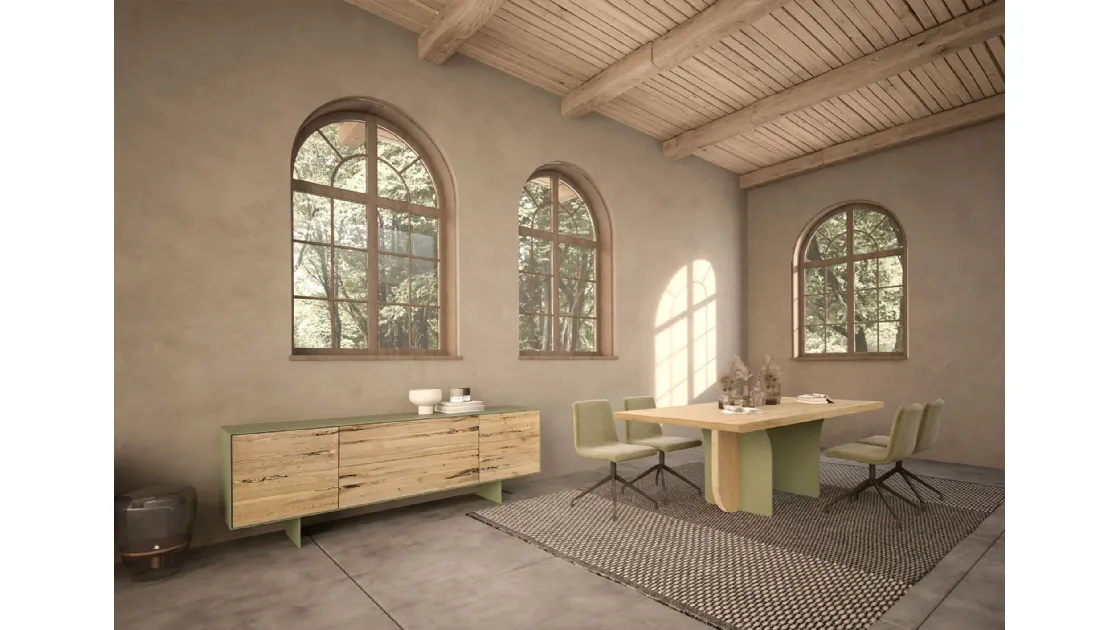 Tavolo in legno massello Forma di Riva1920