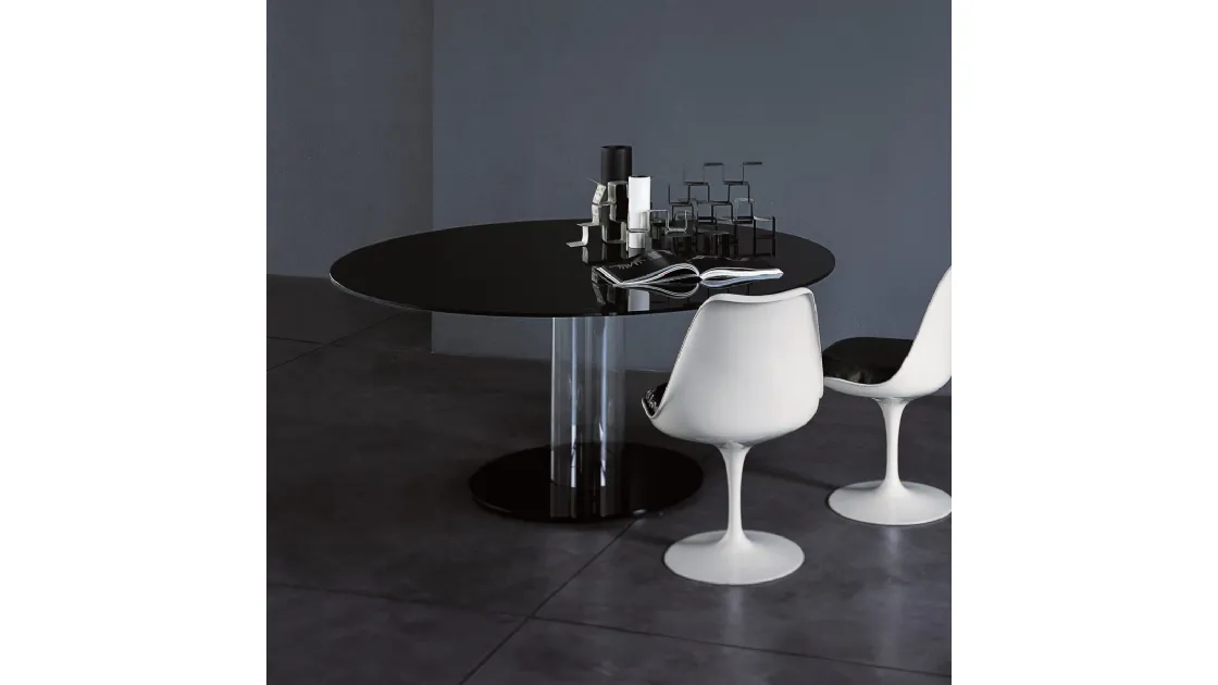 Tavolo rotondo Hub di Glas Italia