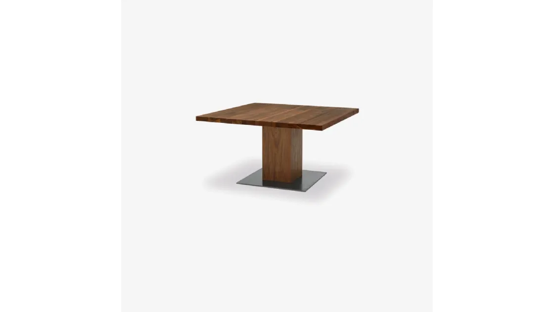 Tavolo Boss Basic quadrato in legno massello di Riva1920