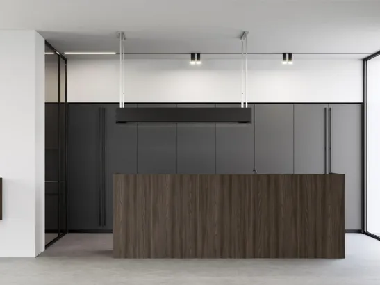 Cucina Design lineare in melaminico Sistemi 2|1|D#20 di Copat Life