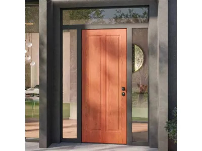 Porta blindata Solid Terenzio T Okumé Noce di Bertolotto