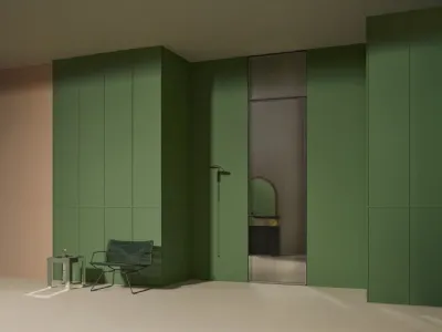 Porta per interni Aladin Swing Plain Duo di Glas Italia