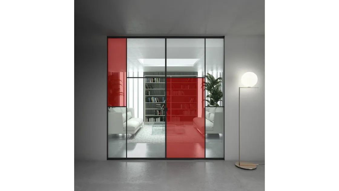 Porta per interni Sherazade Double Pocket Patchwork di Glas Italia