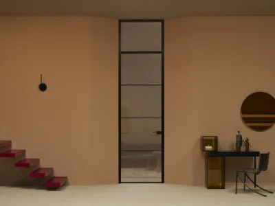 Porta per interni Sherazade Swing Slim Jambs Plus di Glas Italia