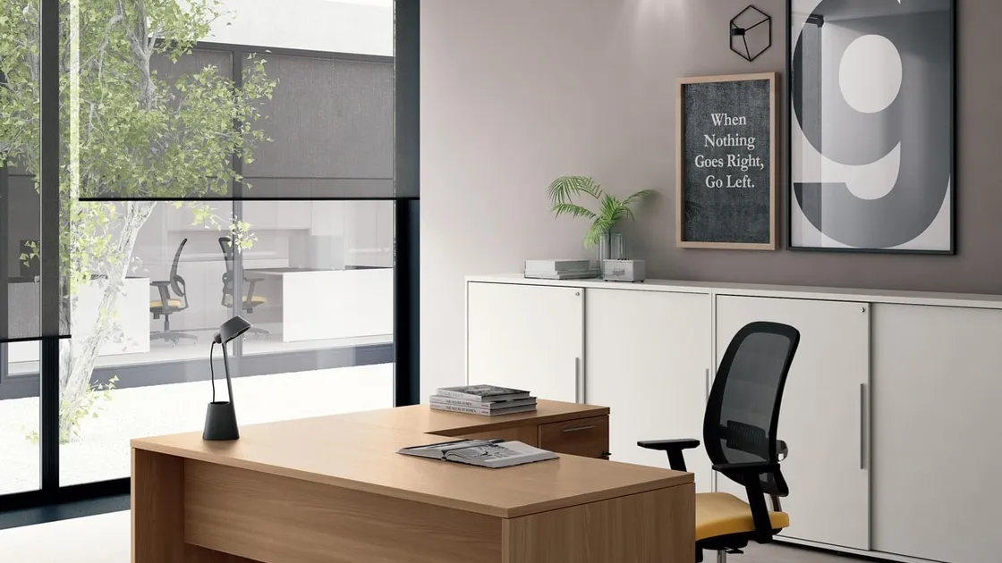 Scrivania Operativa Pop Panel di Frezza