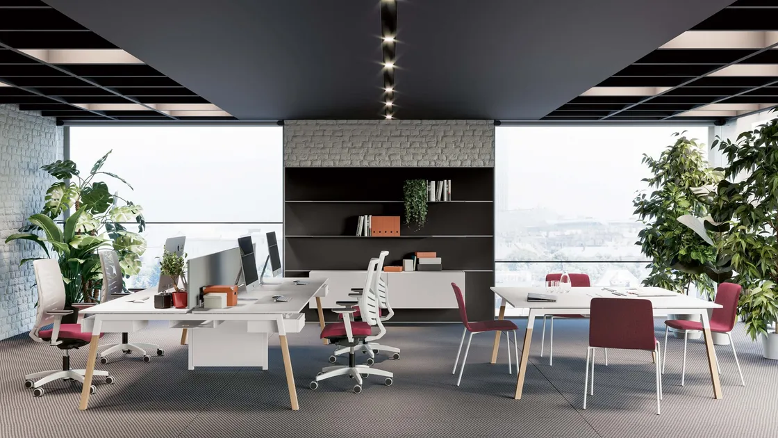 Scrivania Operativa Pop Woody di Frezza