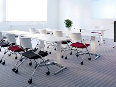 Seduta Ospiti e Attesa Flip Flap con seduta imbottita di Sedus